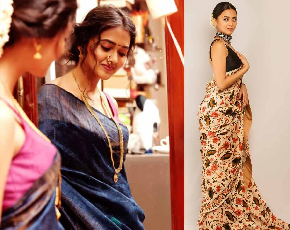 Draped in Splendor: Tejasswi Prakash's Saree Chronicles