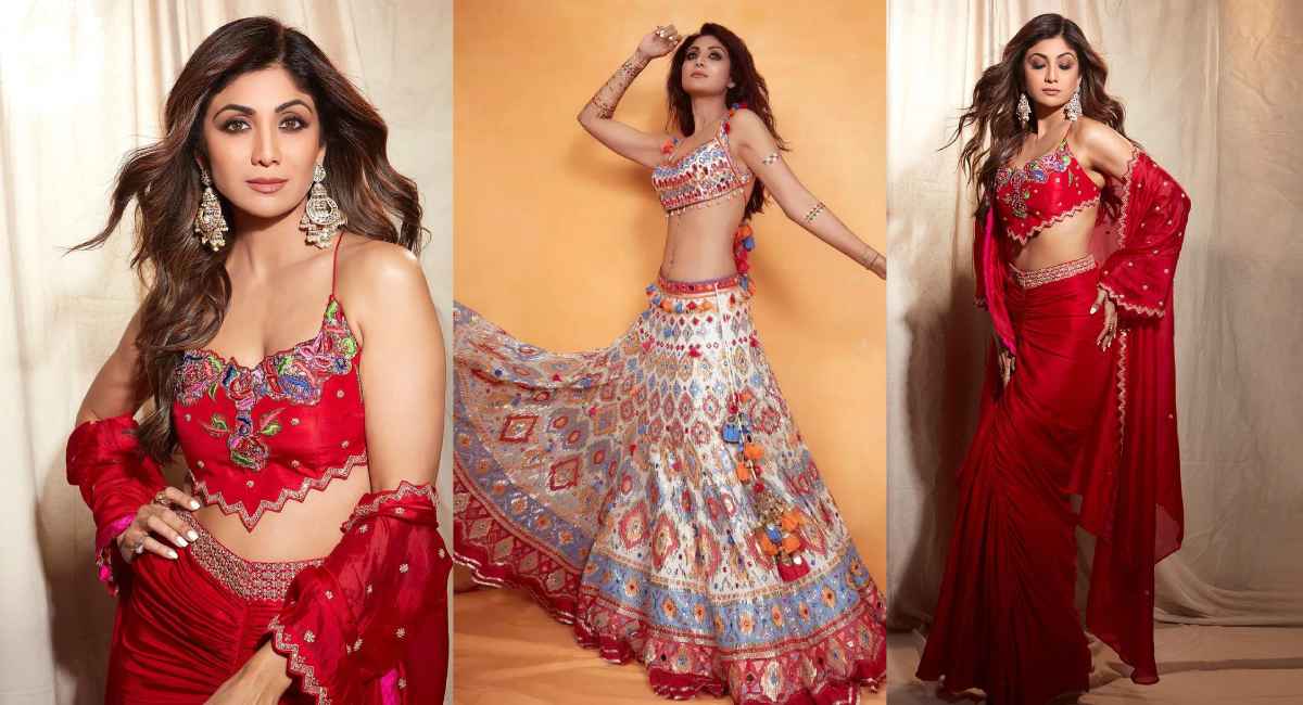 Shilpa Shetty Kundra Shines in Red Dress