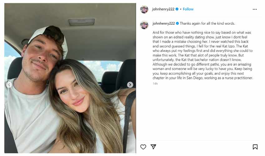 BiP John Henry and Kat separation