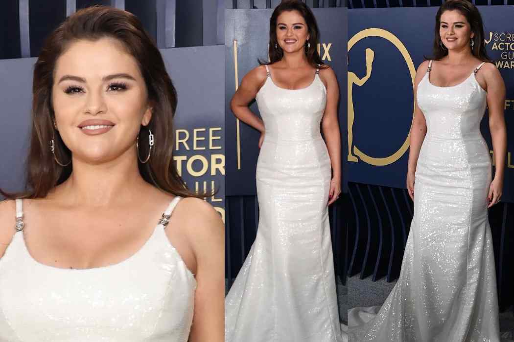 Selena Gomez Shines in Sequin Gown at SAG Awards