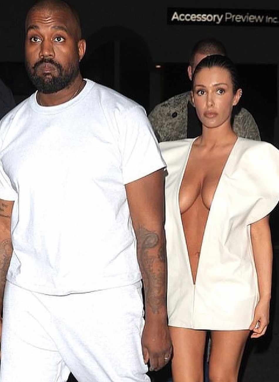 Bianca Censori Kim Kardashian-Inspired Dress