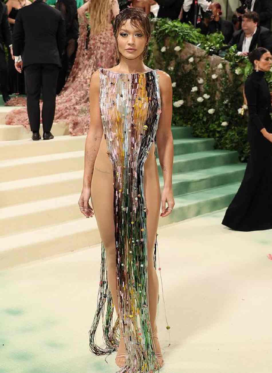 Rita Ora DressTaika Waititi Necklace Met Gala 2024