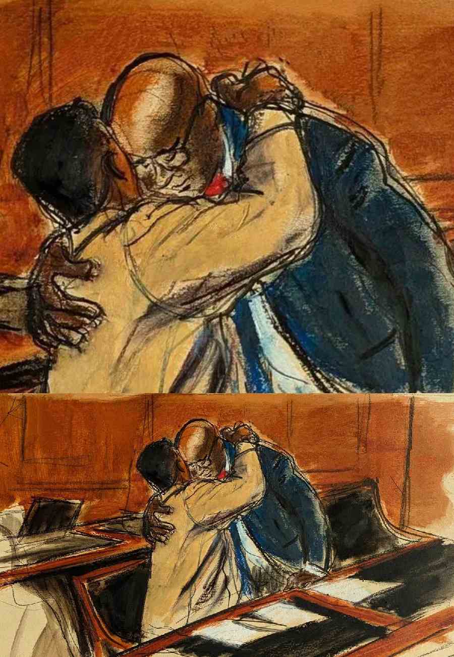 Courtroom Sketches Show P Diddy in Prison Jumpsuit