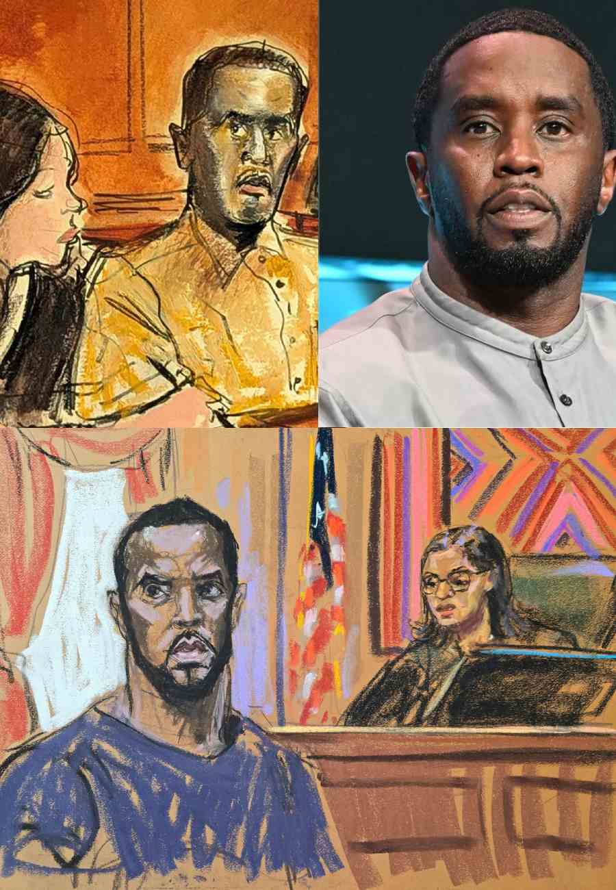 Courtroom Sketches Show P Diddy in Prison Jumpsuit