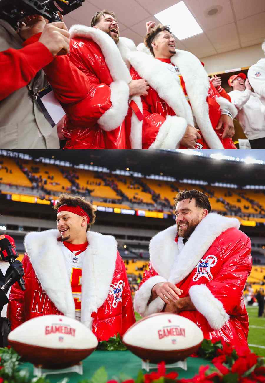 Kansas City Chiefs Celebrate Big Christmas Win with Festive Flair