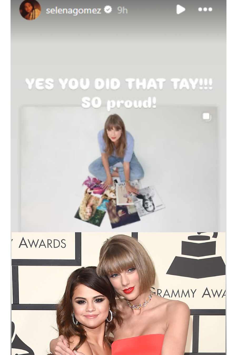 Selena Gomez Cheers for Taylor Swift Owning Her Music