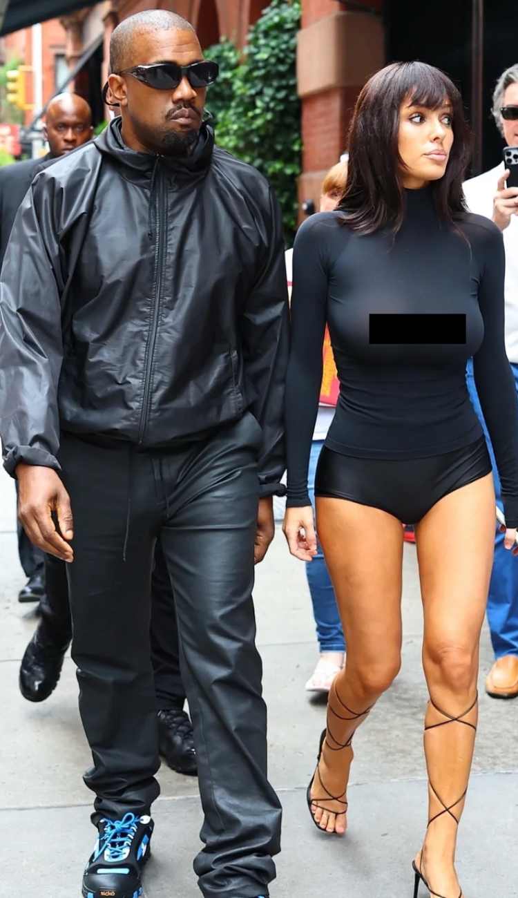 Kanye West known for his signature all-black style