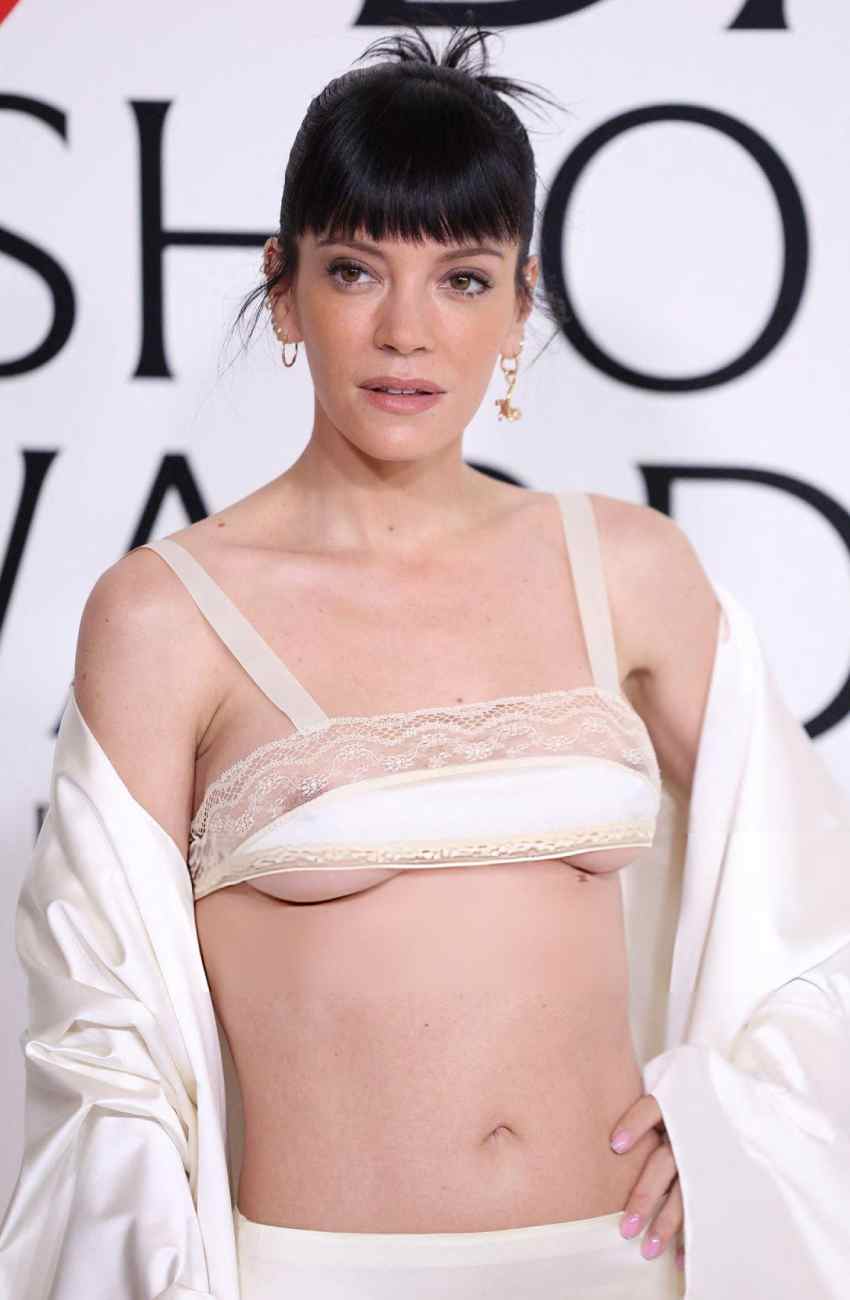 Lily Allen turns heads in sheer lingerie look at 2025 CFDAs