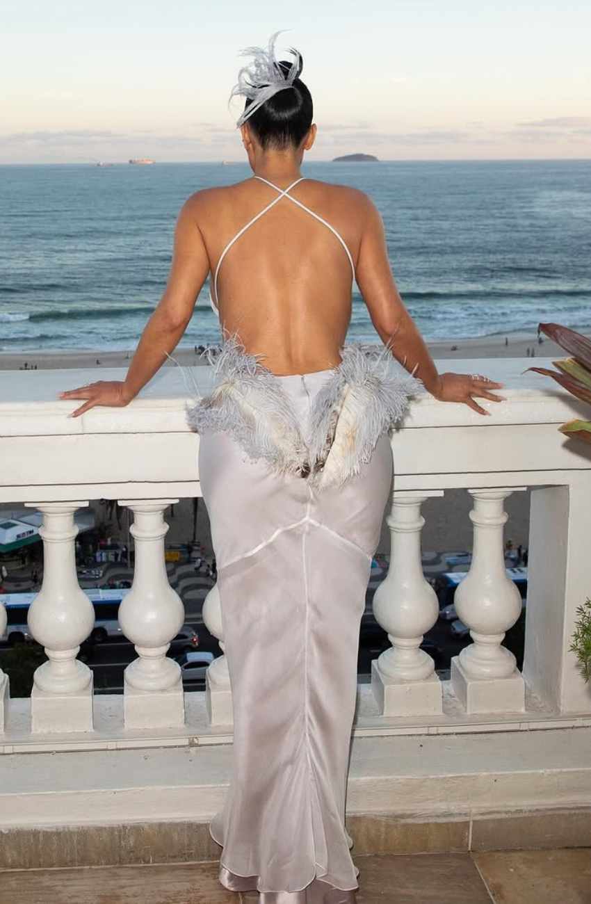 Kim Kardashian Turns Heads in Backless