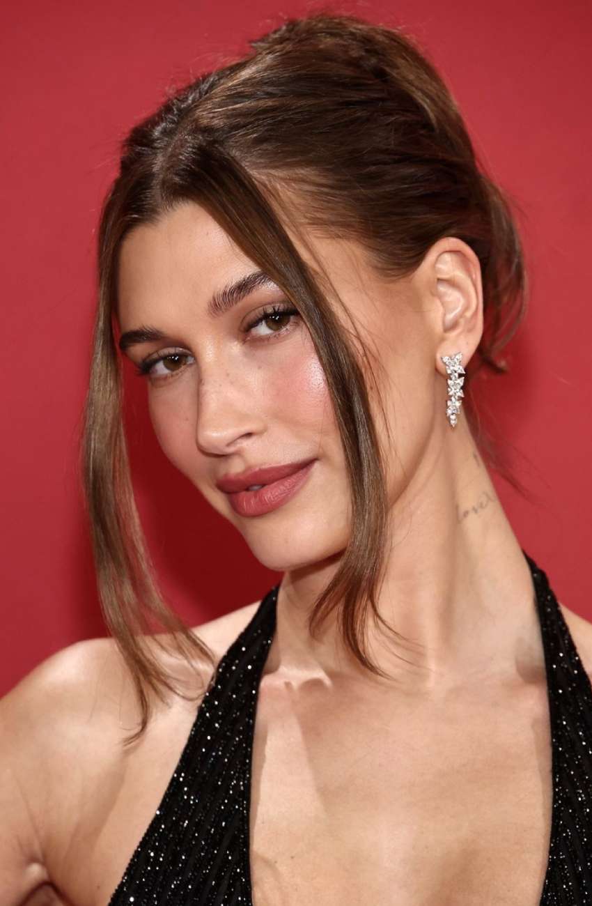 Hailey Bieber stuns in vintage Gucci at GQ Men of the Year gala