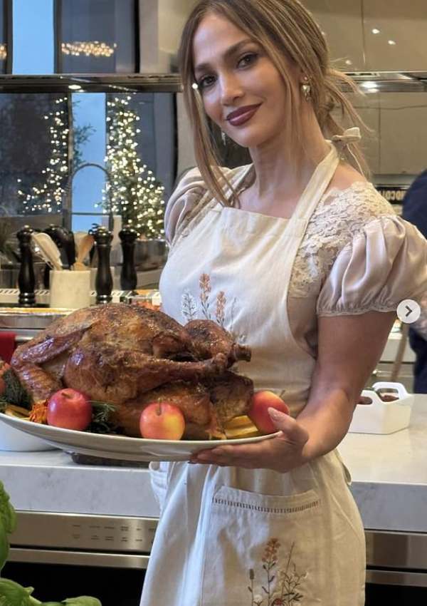 Jennifer Lopez and Hollywood Stars Celebrate Thanksgiving in Style