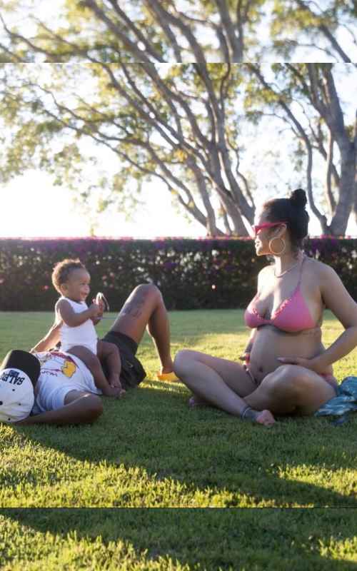 Pregnant Rihanna stuns in string bikini photos from Barbados