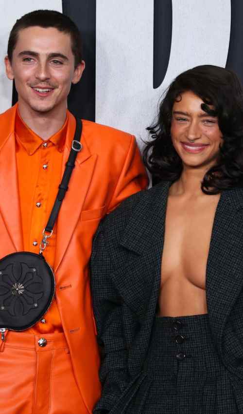 Timothee Chalamet and Kylie Jenner at Marty Supreme Premiere