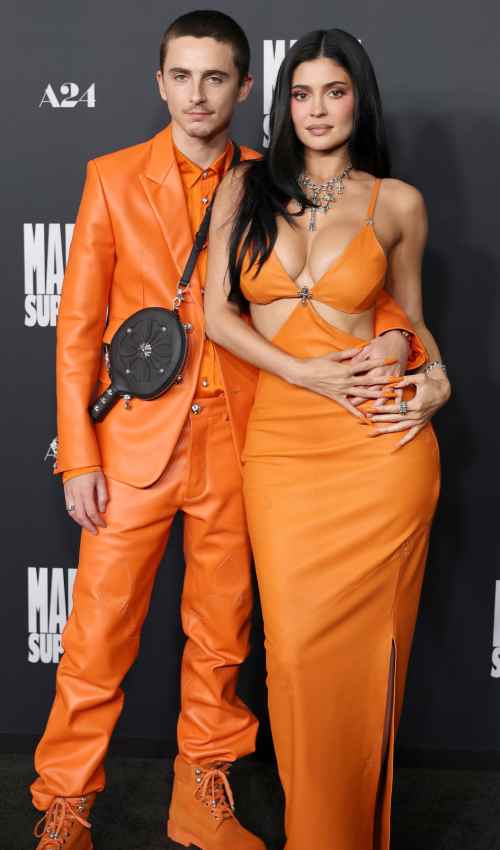 Timothee Chalamet and Kylie Jenner at Marty Supreme Premiere