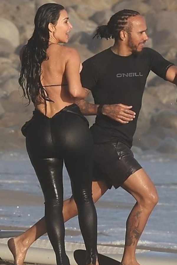 Kim Kardashian and Lewis Hamilton Confirm Romance with Malibu PDA