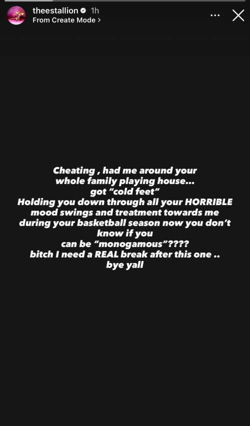 Megan Thee Stallion and Klay Thompson Breakup