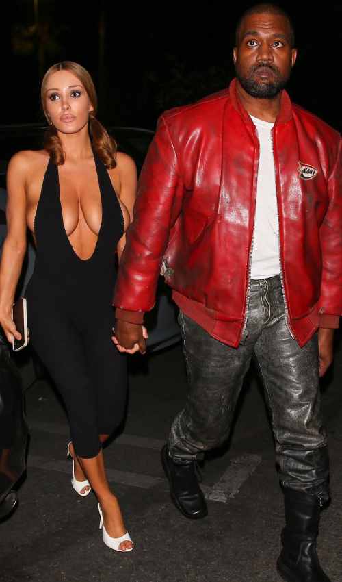 Bianca Censori Turns Heads in Plunging Bodysuit During Kanye West Date Night