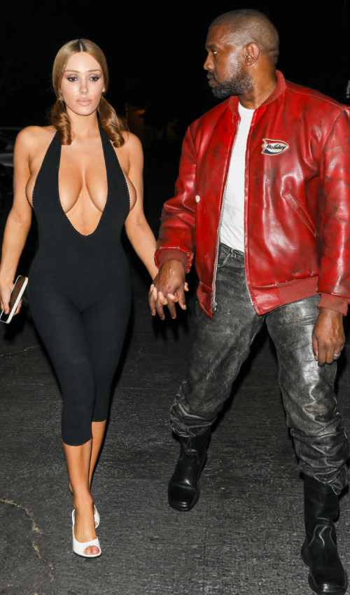 Bianca Censori Turns Heads in Plunging Bodysuit During Kanye West Date Night