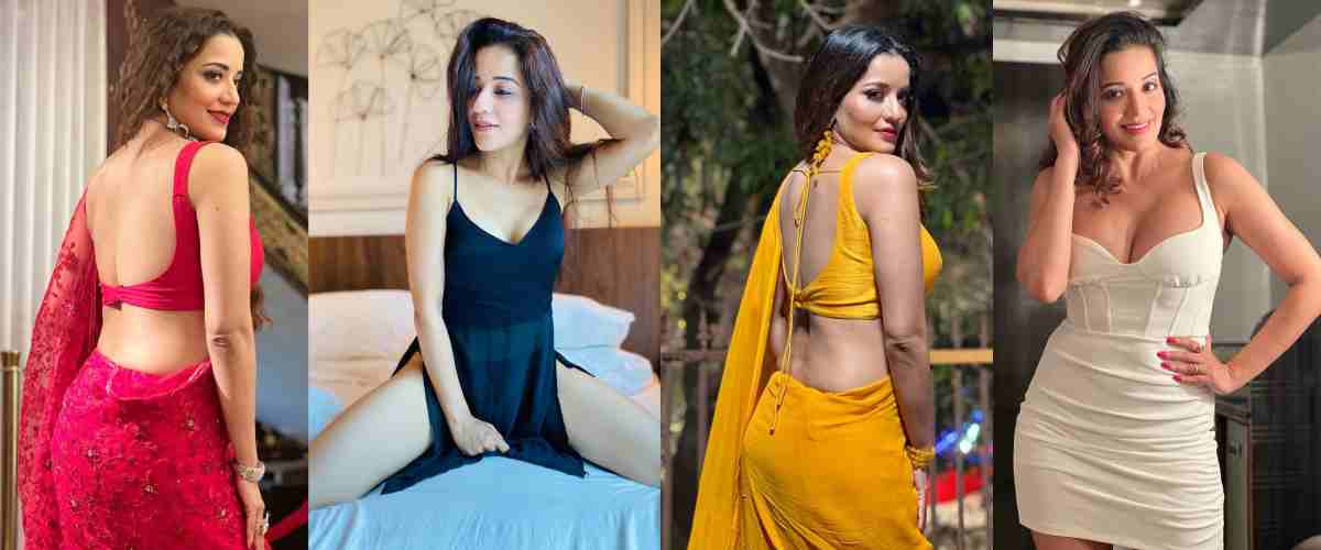 The beauty of the Monalisa actress is causing doom in the saree