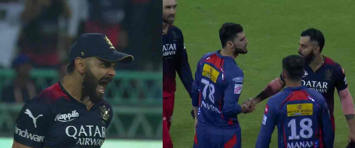 Virat Kohli did a childish act again and overreacted many times during the match