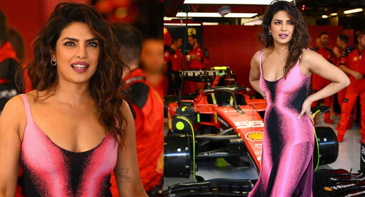 Priyanka Chopra Joins Lewis Hamilton Pre-Race at Abu Dhabi GP