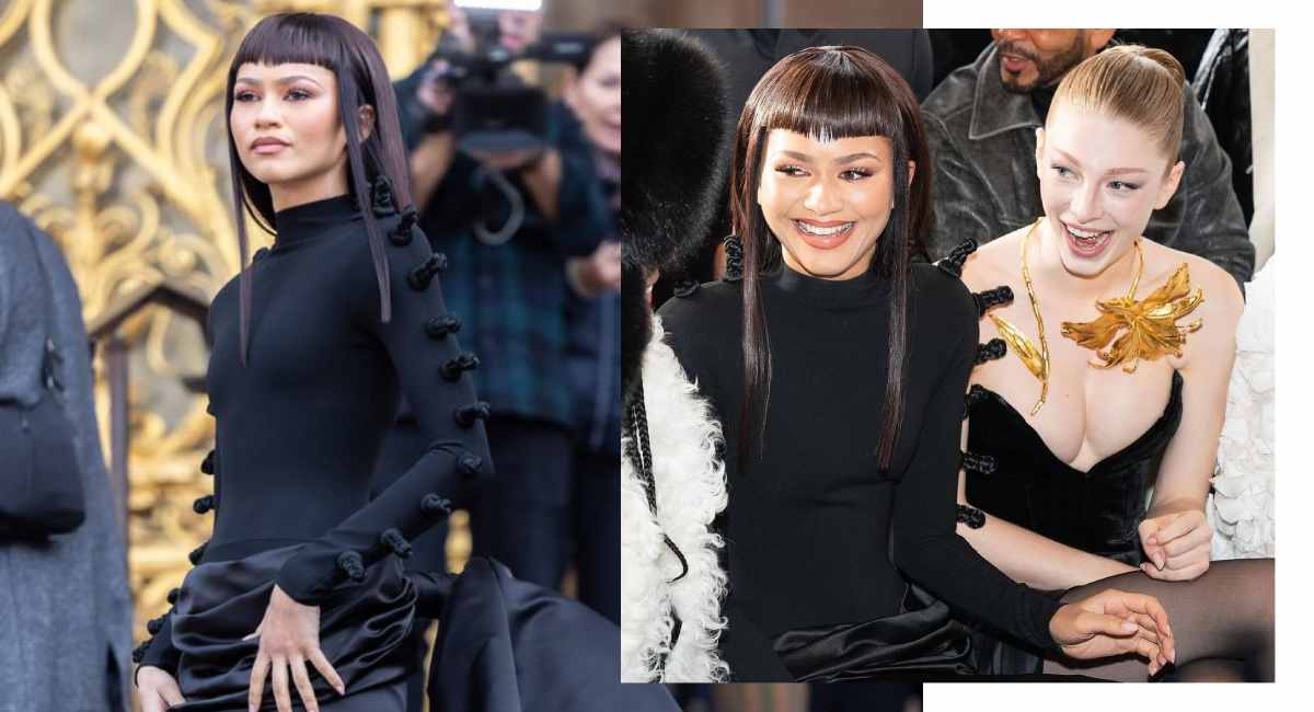 Zendaya Paris Fashion Week Hair Transformation