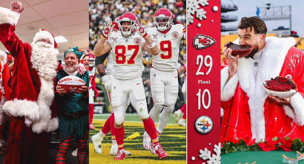 Kansas City Chiefs Celebrate Big Christmas Win with Festive Flair