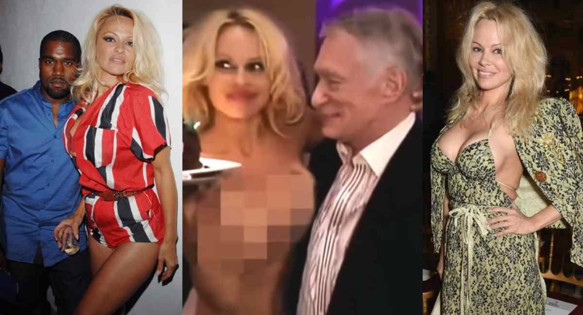 Kanye West Shares Pamela Anderson and Hugh Hefner Video