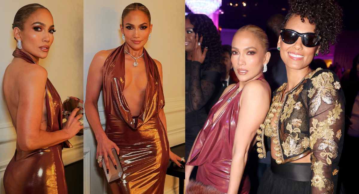 Jennifer Lopez Alicia at Clive Davis Pre-Grammy Party