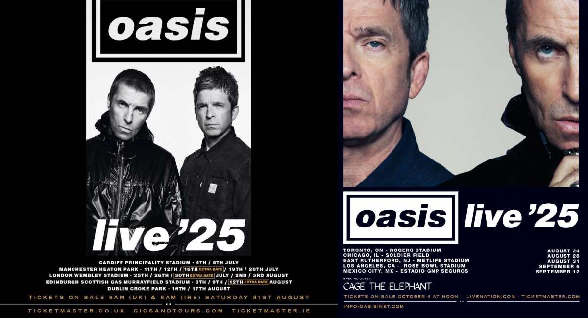 Oasis UK Tour Dates 2025
