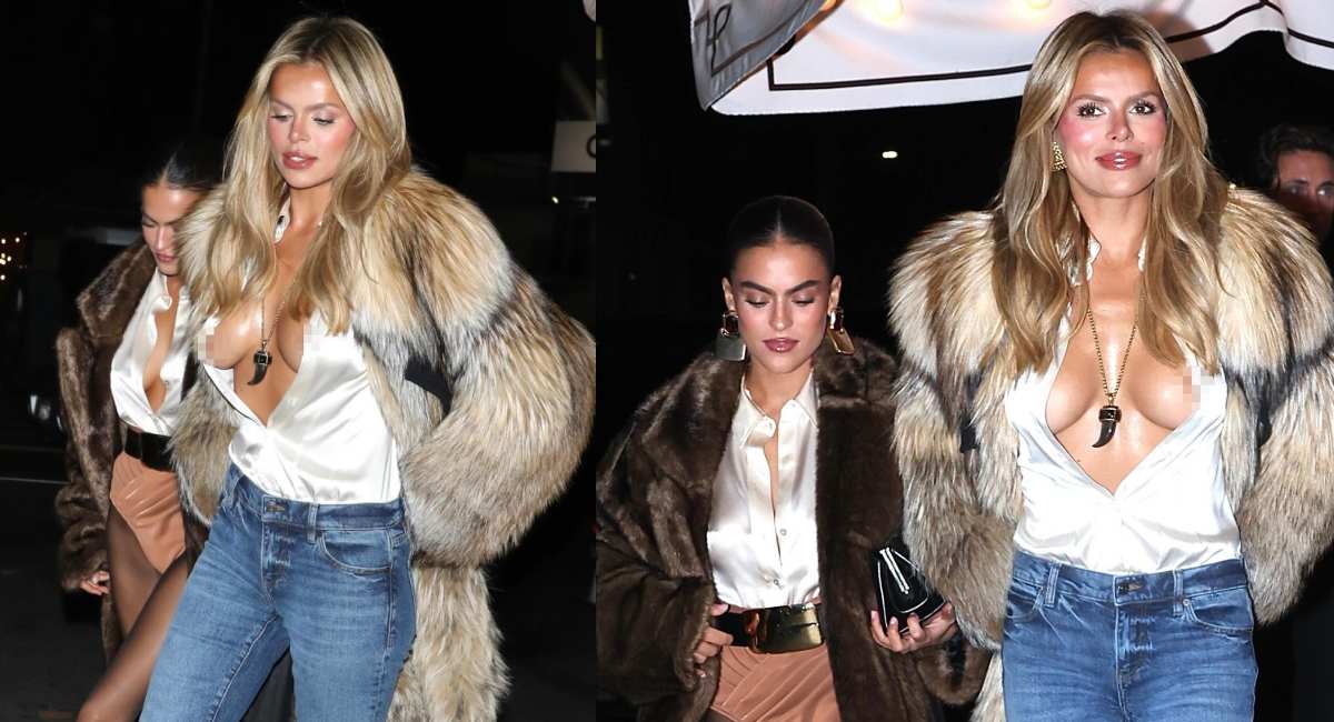 Brooks Nader Faces Wardrobe Slip at LA Party With Sister