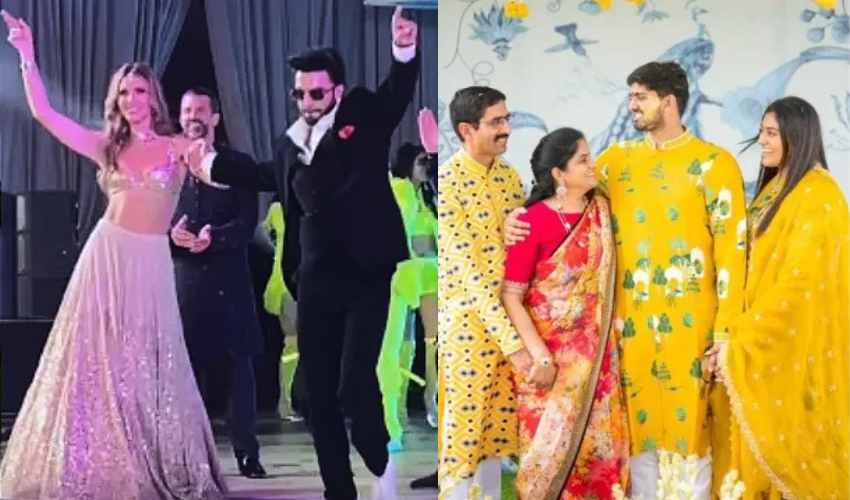 Ranveer Singh Dances With Bettina at Netra–Vamsi’s Sangeet Night