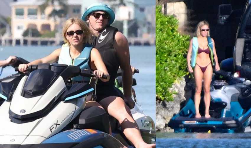 Sydney Sweeney Jetskis in Thong Bikini with Scooter Braun