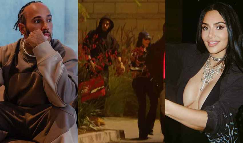 Kim Kardashian and Lewis Hamilton Spotted in LA After London Trip