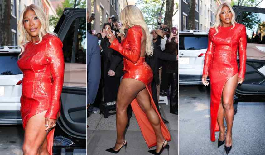 Serena Williams Stuns in Red Sequins at Pre-Met Gala Dinner