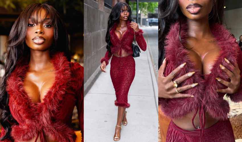 Olandria Dominates Fashion Trends With Two Contrast Outfits