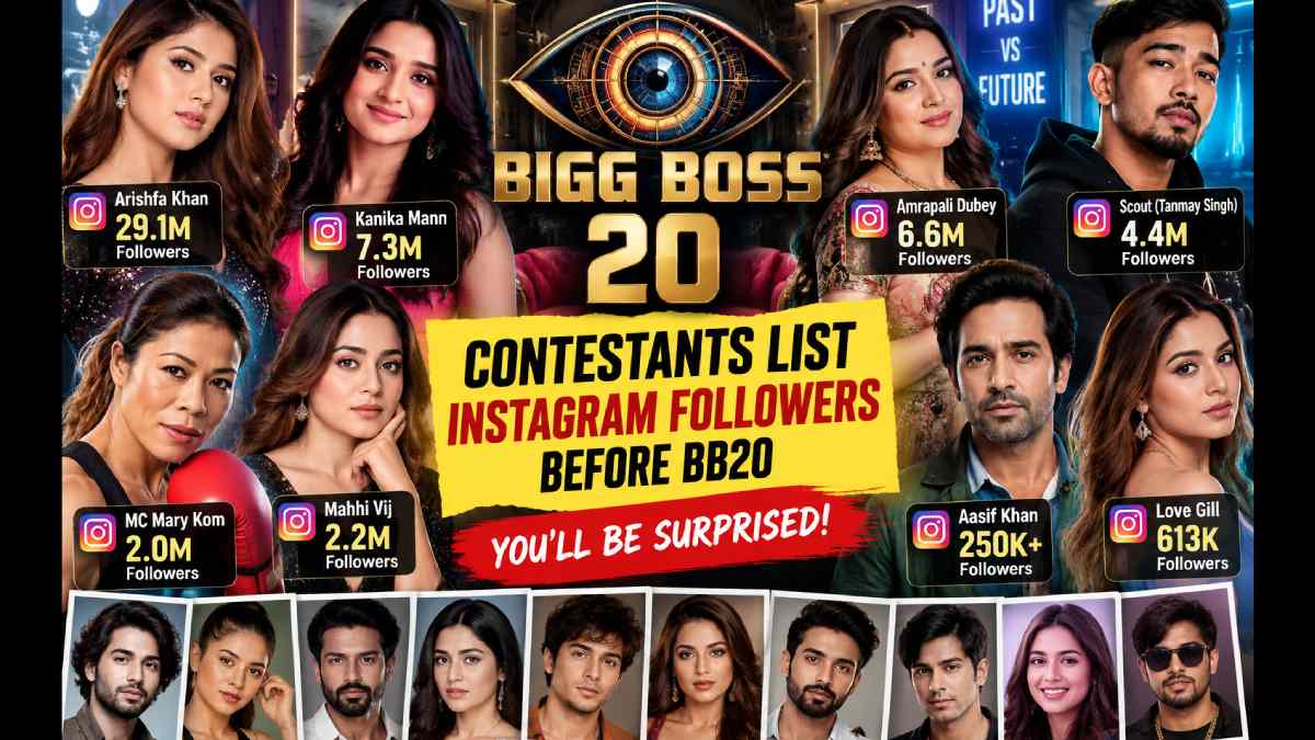 Bigg Boss 20 Contestants: Their Instagram Followers Before BB20