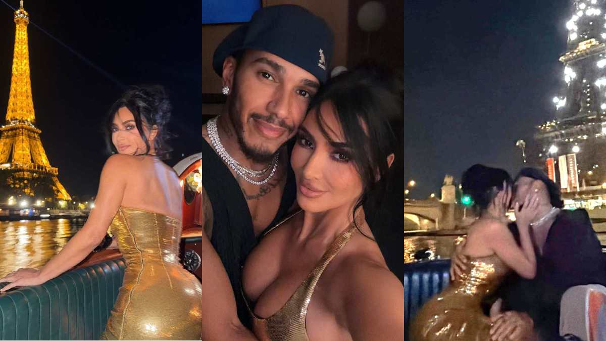 Kim Kardashian and Lewis Hamilton