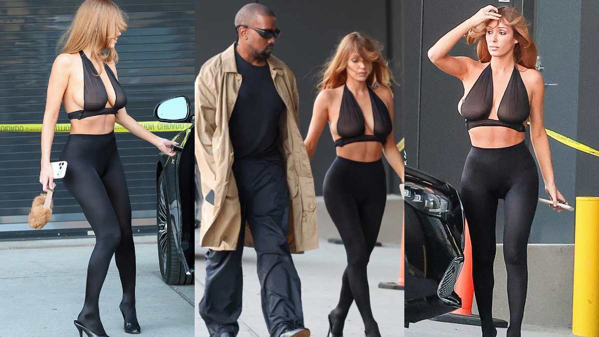 Bianca Censori Debuts Strawberry Blonde Hair During Outing With Kanye West