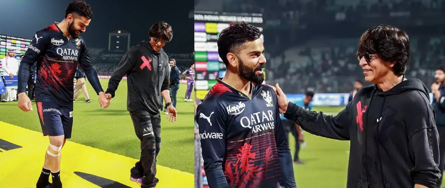 Shahrukh and Virat saw together after the KKR victory