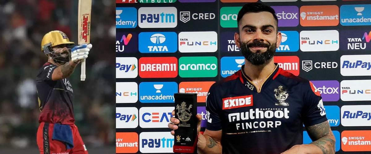 virat kohli won four awards as the player of the match