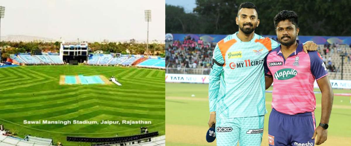 between Rajasthan Royals and Lucknow Super Giants