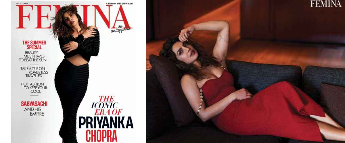 Global star Priyanka Chopra Jonas featured on the cover story of Femina May 2023