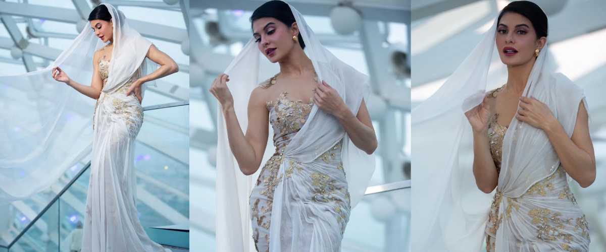 Jacqueline Fernandez Stuns on the IIFA Green Carpet in Abu Dhabi