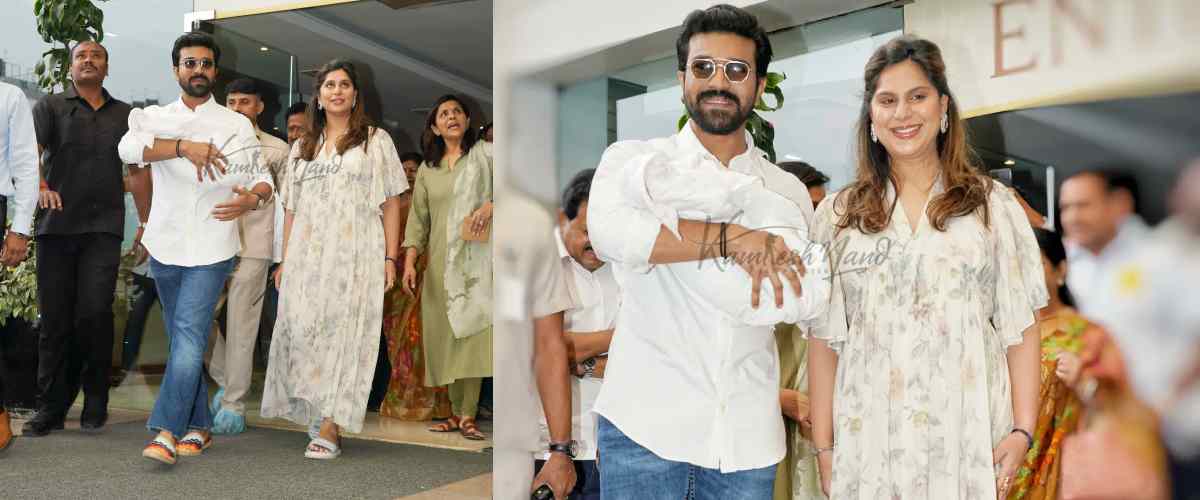 Ram Charan and Upasana with their Baby Girl