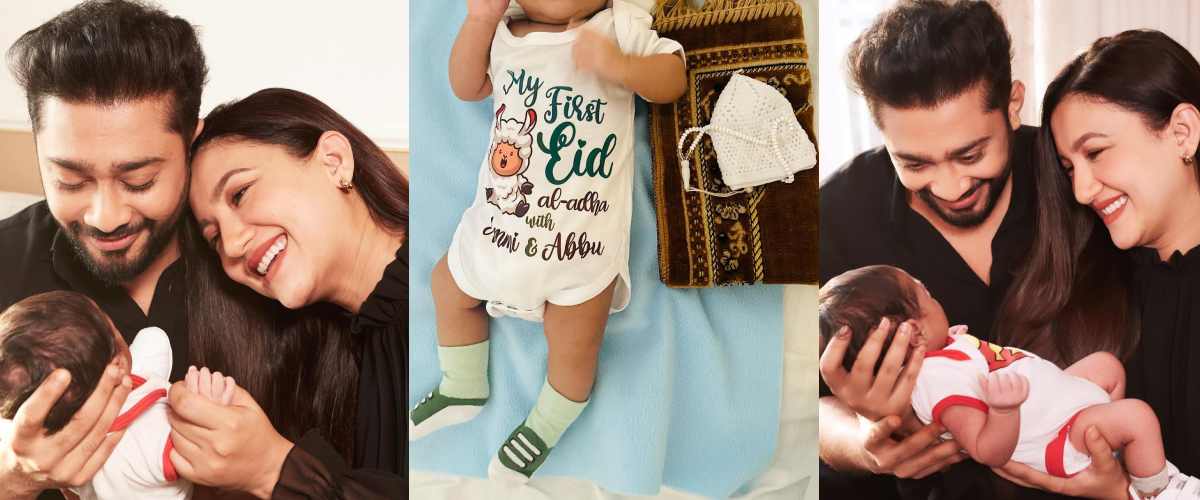 Gauahar Khan and Zaid Darbar Heartwarming Eid al-Adha Wishes with Son Zehaan Picture