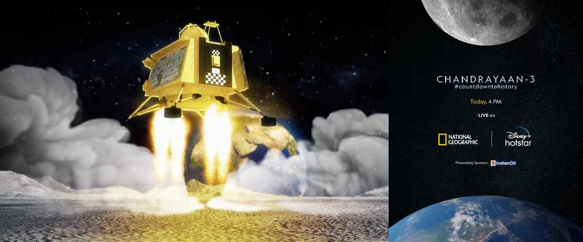 Chandrayaan-3 lunar mission landing live