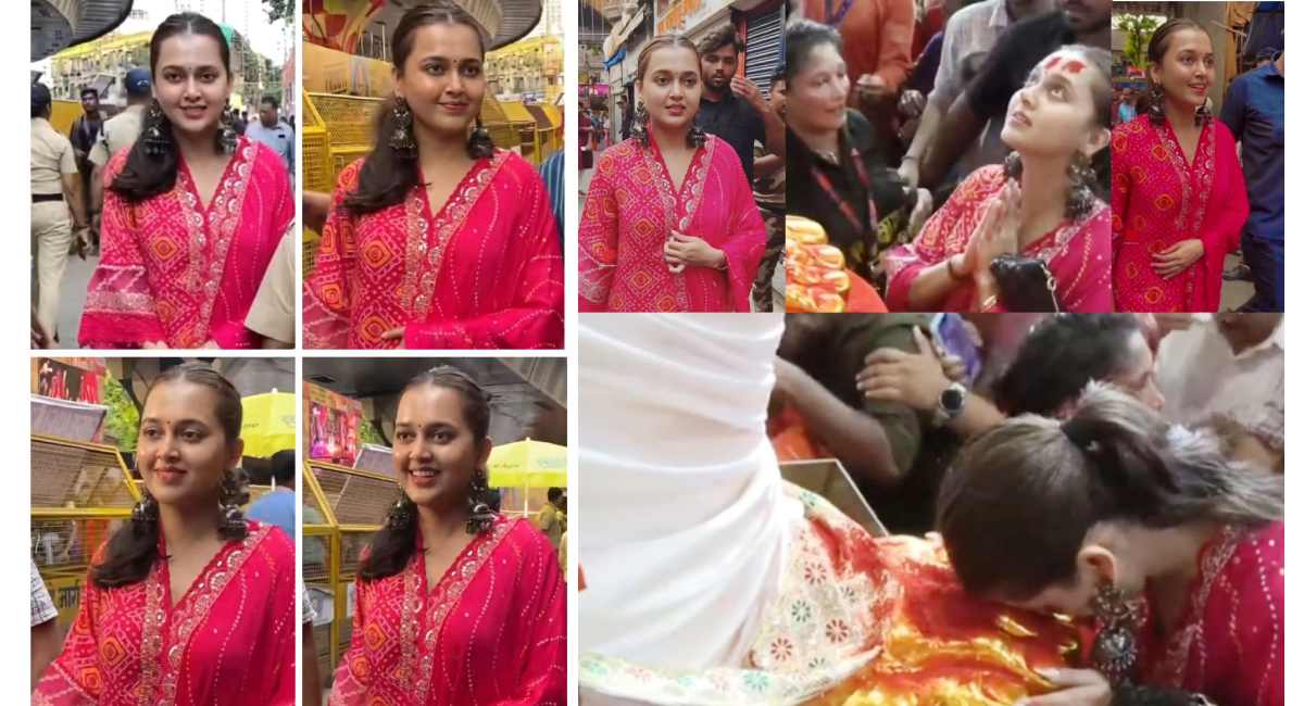 Tejasswi Prakash Lalbaugcha Raja Darshan 2023