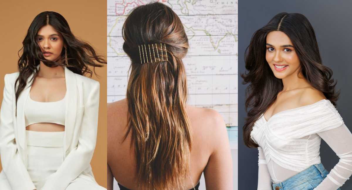 Pranali Rathod Half Up Half Down Hairstyles