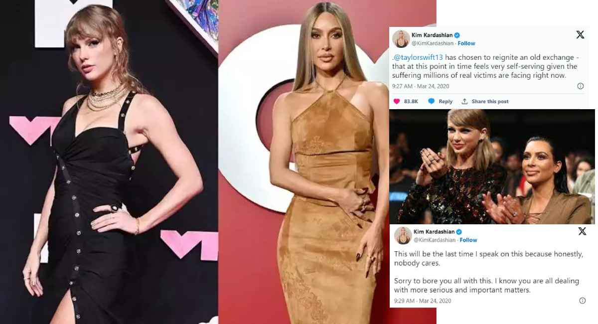 Taylor Swift Kim Kardashian Kanye West feud